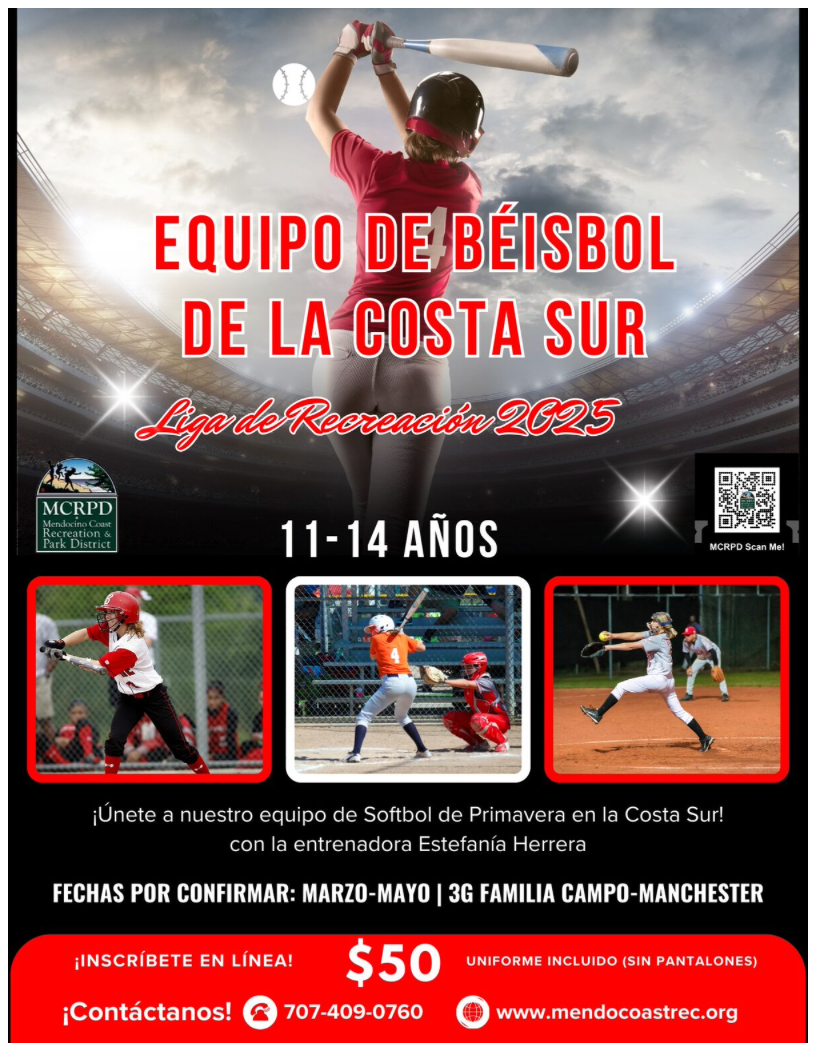 southcost softball spanish poster